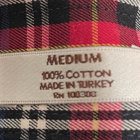 Peter Millar Men's Long Sleeve Button Down Blue Red Plaid Cotton Casual Shirt - Picture 4 of 9